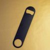 Premium black flat bottle opener for effortless opening - must-have accessory for any drink lover!