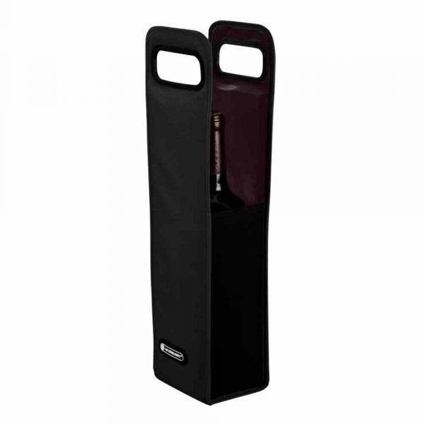 Premium Le Creuset Black Cooler Bag for Wine - Stylish and Practical Wine Accessory for Keeping Your Drinks Chilled On the Go
