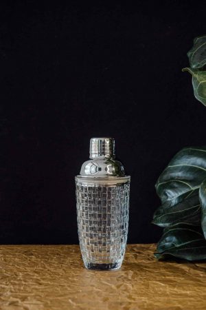 Premium 'Silver' Glass Shaker for Effortless Mixing - Elegant and Durable Kitchen Essential for Home Bartenders - Buy Now!
