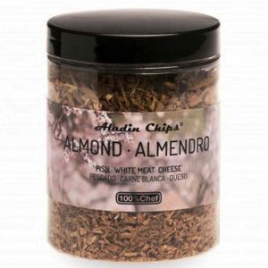 Experience the rich flavor of Aladín Chips Almond Wood 80gr - a gourmet snack crafted with finest quality almonds. Buy now!