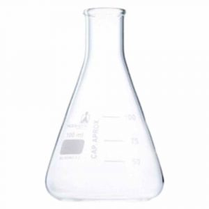 250ml Erlenmeyer Narrow Mouth Balloon for Precise Lab Work - Quality Glassware for Science Experiments & Chemistry Projects