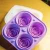 Roxa silicone tray for geometric roses - elegant floral design mold for DIY crafting, baking, and decorating, perfect for creating beautiful rose-shaped treats