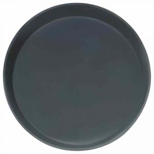 Premium 28cm Black Non-Slip Round Tray for Serving and Display - Stylish and Functional Serving Tray for Home and Catering Events