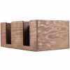 Premium Madeira Bar Caddy with 6 Compartments, 25x15x11cm - Organize Your Bar in Style!