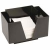 Modern black square caddy bar for elegant storage and organization