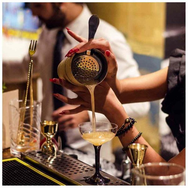 Stylish and durable stainless steel bar mat measuring 60x10.5cm, perfect for keeping countertops clean and dry. Elevate your bar setup with this premium accessory.