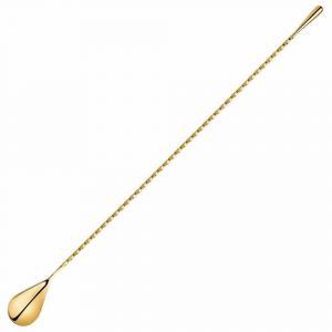 Premium 40cm Gold Bar Spoon Droplet by 47 Ronin - Elegant and Functional Tool for Cocktails - Shop Online Now!