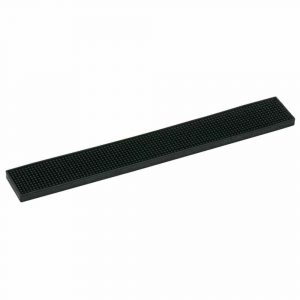 Premium Black 60x8cm Bar Mat - Sleek and Stylish Design, Ideal for Home Bars and Parties - Non-Slip Surface for Spills and Drips