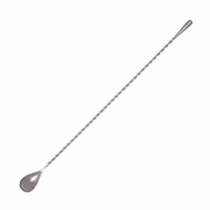 Stylish 47 Ronin S/S Barspoon Teardrop with 40CM Length - Premium Quality Cocktail Mixing Tool for Home and Professional Bartenders