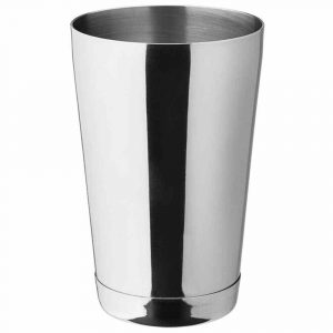 Premium 51cl - 18oz stainless steel Boston shaker can, ideal for professional bartenders. Enhance your cocktail mixing experience today!