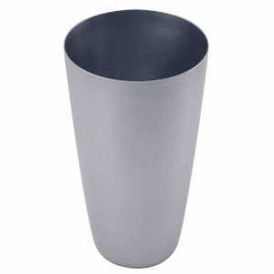 Sleek and durable stainless steel Boston shaker tin, 28oz for professional bartending. Enhance your cocktail mixing with this premium tool!
