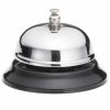 Modern and elegant 7.5cm silver and black bell, perfect for decorating your space. Buy now for a touch of sophistication.