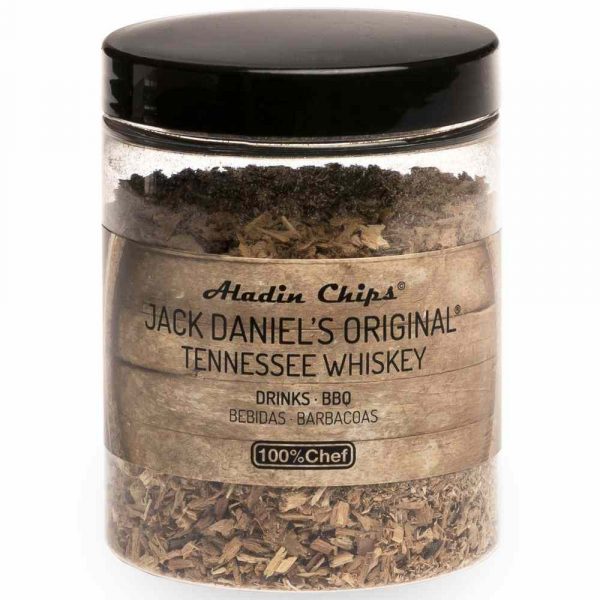 Premium Jack Daniels 80g Wooden Chips for Smoking Machines, enhancing flavors with quality wood. Perfect for BBQ and grilling enthusiasts.