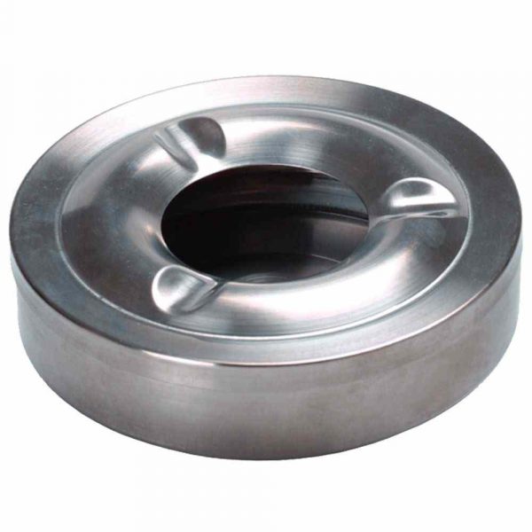Premium Stainless Windset Ashtray with 11cm diameter - sleek, durable design for a smoke-free environment. Buy now for a stylish addition!
