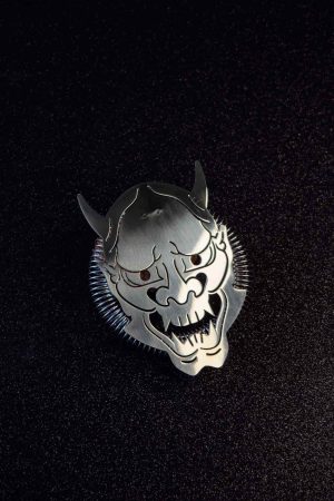 Silver Japanese Yokai Strainer 2: A unique and elegant kitchen essential for fine filtering, inspired by Japanese folklore.