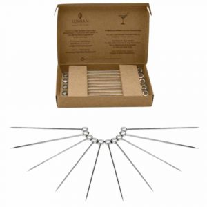 Set of 10 elegant cocktail picks for stylish drink presentation, perfect for parties and events. Buy now for a touch of sophistication!