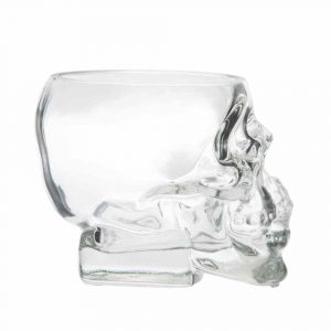 Stunning 30cl Skull Design Cocktail Glass, perfect for spooky cocktails. Buy now for a unique drinking experience!