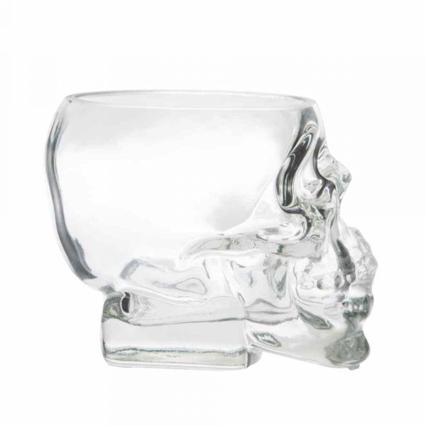Stunning 30cl Skull Design Cocktail Glass, perfect for spooky cocktails. Buy now for a unique drinking experience!