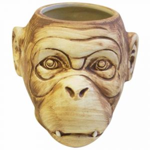 COPO TIKI MONKEY MATT 50CL - Exotic and stylish high-quality glass tumbler for a touch of tropical flair in your drinkware collection.