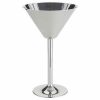 Premium Stainless Steel Martini Cups Set 40cl for Serving Cocktails in Style - Durable & Elegant Barware Collection