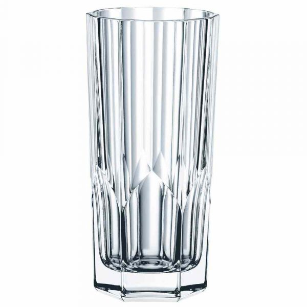 Set of 4 exquisite Nachtmann Cocktail Highball Glasses Aspen design, 30.9cl each, perfect for serving your favorite cocktails in style.