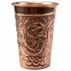 Handcrafted Copper Mug with Intricate Relief Design - 35.5cl | Luxurious and Sturdy Drinkware for your Home Bar - Buy Online Now