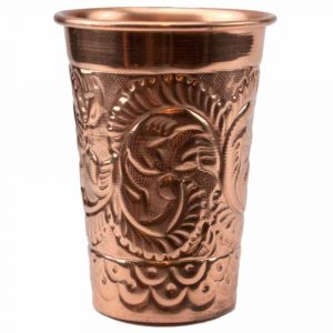 Handcrafted Copper Mug with Intricate Relief Design - 35.5cl | Luxurious and Sturdy Drinkware for your Home Bar - Buy Online Now