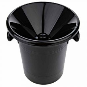 Stylish and durable Black Plastic Bitch plate, 21cm diameter - perfect for adding a chic touch to your table settings. Buy now!