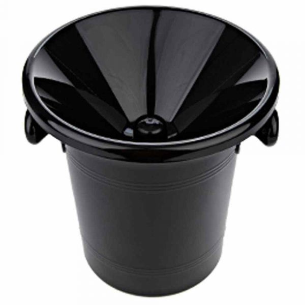 Stylish and durable Black Plastic Bitch plate, 21cm diameter - perfect for adding a chic touch to your table settings. Buy now!