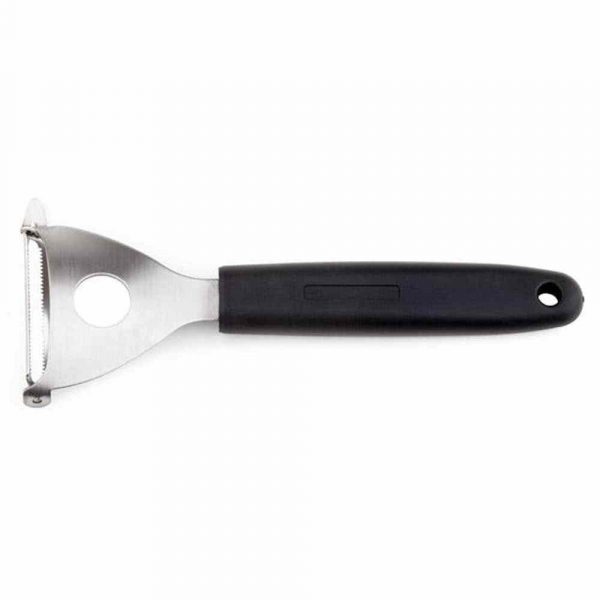 Precision stainless steel swivel peeler for effortless peeling - essential kitchen tool for home cooks and professional chefs.