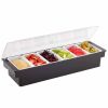 Premium Plastic Dispenser with 6 Compartments for Organization and Storage | Durable and Practical Storage Solution