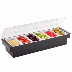 Premium Plastic Dispenser with 6 Compartments for Organization and Storage | Durable and Practical Storage Solution