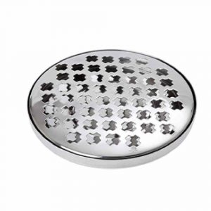 Stylish 14cm Stainless Steel Drip Round Tray - Perfect for Serving or Displaying Small Items - Buy Now for your Home Decor Needs!