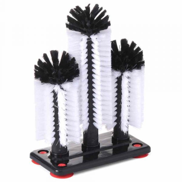 Premium Triple Brush for Cleaning Nylon/PP Cups, Efficient and Durable Tool for Kitchenware Maintenance