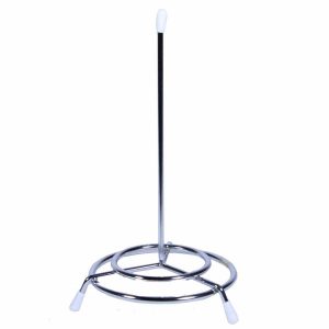 Stylish and spacious chrome receipt holder for organized and clutter-free spaces - perfect for offices and businesses.