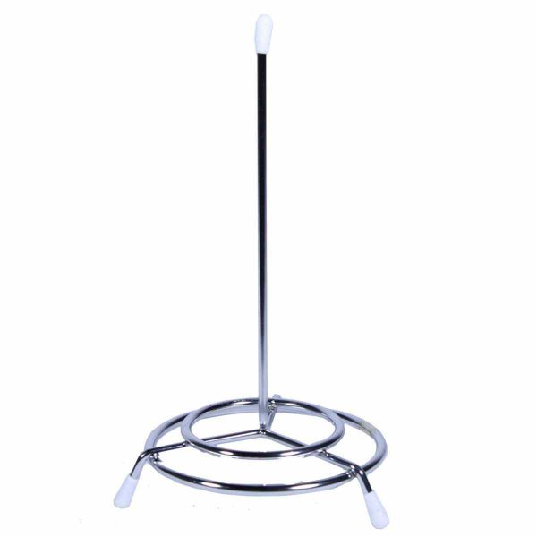 Stylish and spacious chrome receipt holder for organized and clutter-free spaces - perfect for offices and businesses.
