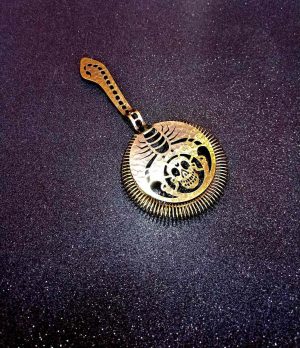 Exquisite antique brass scorpion filter for stylish home decor, handcrafted with precision.