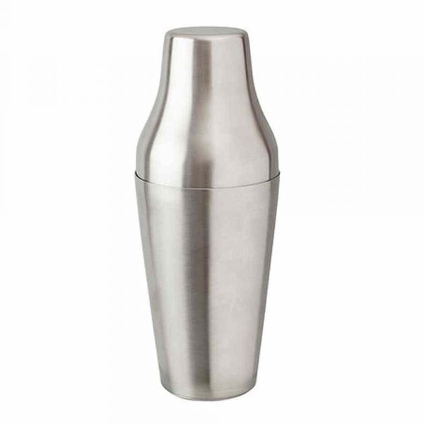 Premium Two-Piece 60CL Stainless Steel French Shaker - Durable and Stylish Cocktail Shaker Set for Home Bartending