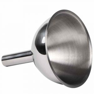 Premium Stainless Funnel with 9mm Diameter for Efficient Pouring - Ideal for Kitchen or Laboratory Use