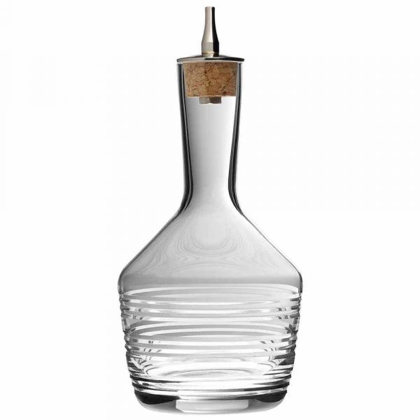 Premium 20cl Large Horizontal Cut Glass for Bitter - Unique Barware Essential for Sophisticated Drink Presentation