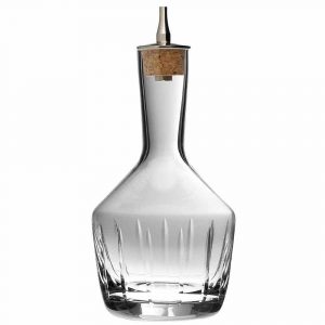 Premium 20cl Bitter Garrafa Vertical Cut Large Glass Bottle - Exquisite Design for Home Decor or Bar Display