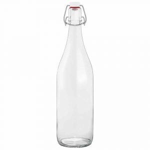 Premium 1L Glass Carafe with Swivel Plastic Lid - Elegant and functional design for serving beverages, perfect for home or events.