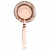 Sleek copper Hawthorn strainer for stylish bartending, durable and efficient design for cocktails and drinks mixing.