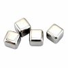 Premium Stainless Steel Ice Cubes Set of 4 - Chill your drinks in style with this durable and stylish ice cube collection.