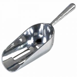 Premium Aluminum Perforated Ice Scoop 21x6.5cm | Sleek Design for Effortless Ice Serving | Durable and Stylish Ice Scoop for Bars and Home Use