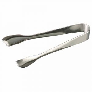Premium 16.5cm Stainless Steel Ice Tong for Effortless Serving - Durable and Stylish Barware Essential