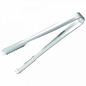 Stainless Steel 18cm Ice Tong - Elegant and durable kitchen tool for easy ice handling at home or parties.