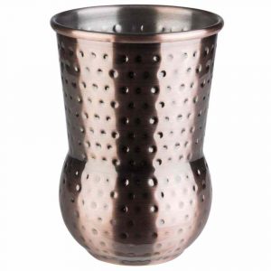 Exquisite 400ml Antique Hammered Copper Julep Cup - Stainless Steel Lining - Elegant Addition to your Home Bar or Kitchen