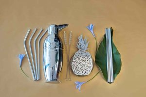 Premium party essentials bar kit for hosting memorable gatherings, includes all the tools you need for mixing cocktails and serving drinks with style.