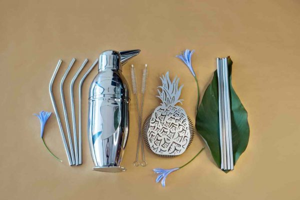 Premium party essentials bar kit for hosting memorable gatherings, includes all the tools you need for mixing cocktails and serving drinks with style.